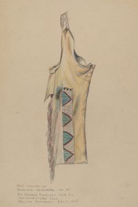 Buckskin Legging med beadwork av Melita Hofmann