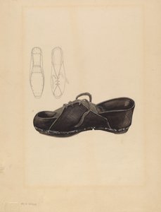 Kvinnesko, ca. 1936. av Melita Hofmann