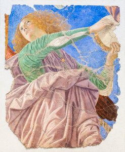 Musikkskapende engler, ca. 1480 (restaurert freskomaleri) av Melozzo da Forli