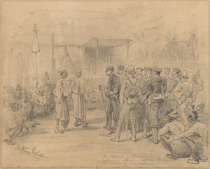 På jakt etter Dacoits, ca. 1885 av Melton Prior