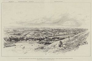 Byen Doornfontein, Johannesburg, eiendommen til Waterworks Company, sett fra High Service Reservoir
