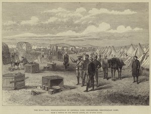 Zulukrigen, hovedkvarteret til general Lord Chelmsford, Erzungayan Camp