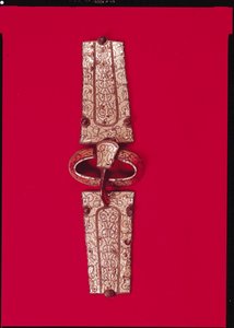Beltespenne, fra kirkegården ved Escolives-Sainte-Camille, Yonne (sølv) av Merovingian
