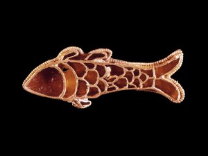Fibula (Frankrike) fra 600-tallet. Museum of Saint-Germain-en-Laye