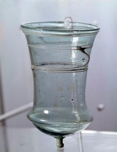 Merovingerkunst: glass. Gallia 600-tallet. Nasjonalmuseet for arkeologi i Saint Germain en Laye