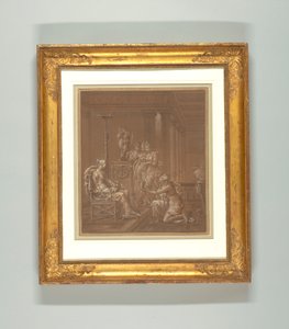 Tegning, Bakgrunnsdesign av Merry Joseph Blondel