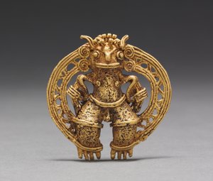 Figuranheng, ca. 1000-1550 (støpt gull)