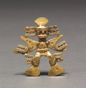Figuranheng, ca. 700-1550 (støpt og hamret gull)