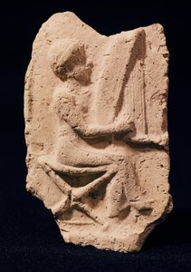 Harpespiller, 1830-1600 f.Kr av Mesopotamian