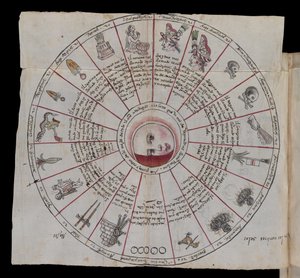 MS Hunter 242, innlegg fol.177-178 (penn og blekk på papir) av Mexican School
