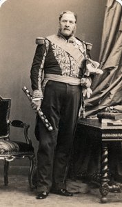 Portrett av marechal Forey (1804-1872) .Foto av Mayer og Pierson