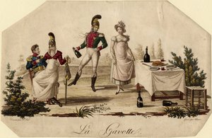 Gavotte, ca. 1815 av Meynier Saint Fal