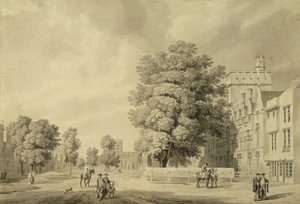 St Johns College, Oxford (penn og blekk og vask)
