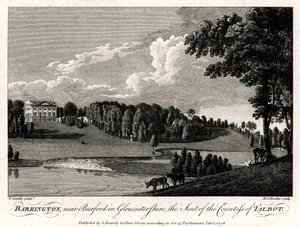 Barrington, nær Burford i Gloucestershire, sete for grevinnen av Talbot, 1776