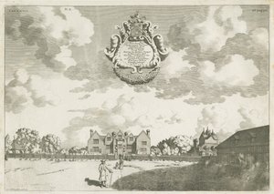 Bentley Hall: kobberplategravering, [1686] (trykk) av Michael Burghers