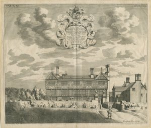 Broughton Hall: kobberplategravering, nd [1653-1686] (trykk) av Michael Burghers