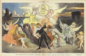 Hundreårsjubileet for Victor Hugos fødsel, illustrasjon for Le Rire