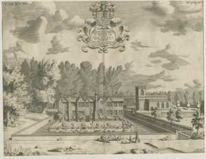 Okeover Hall: gravering, nd [1653 - 1686] av Michael Burghers