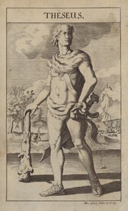 Theseus, mytisk gresk helt og grunnlegger-konge av Athen