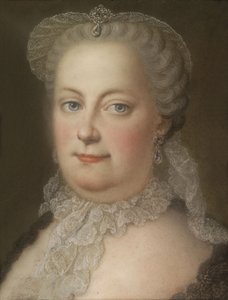 Portrett av keiserinne Maria Theresia av Østerrike 1717-1780, 1762
