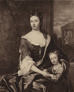 Dronning Anne og hennes sønn William Duke of Gloucester
