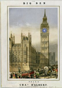 Big Ben Polka, musikkcoverpub. av Hanhart, ca. 1862