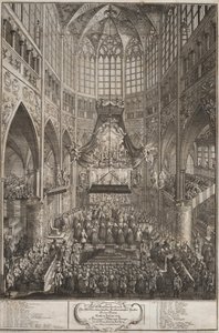 Kroningen av Maria Theresia ved Praha slott, 1743. av Michael Heinrich Rentz