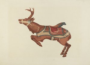 Karusellreinsdyr, ca. 1939.