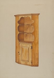 Hjørneskap, ca. 1938. av Michael Riccitelli