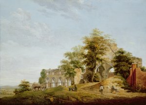Ruinene av Buildwas Abbey, 1770