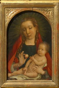 Jomfruen og barnet, ca 1485.