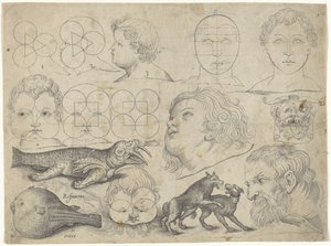 Studieark med tegningseksempler: figurer, dyr Tegningseksempler (serietittel)