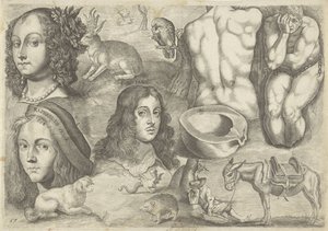 Studieblad met tekenvoorbeelden: koppen, dieren, figuren Tekenvoorbeelden (series title)   1383589   no       norwegian Successfully Translated  Original: Saturn Translat: Saturn 1240203 no norwegian Successfully Translated Original: Saint Peter healing Sa