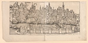 Nürnberg-krøniken: Topografisk utsikt over Basel, Sveits