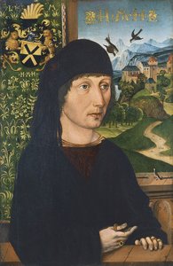 Portrett av Levinus Memminger, ca 1485 av Michael Wolgemut
