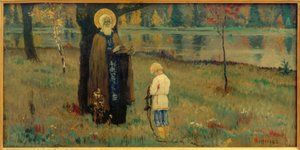 Visjon av gutten Bartholomew av Michail Wassiljewitsch Nesterow