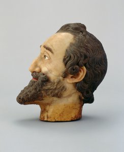 Portretthode av Henrik IV av Frankrike, ca. 1610 (voks) (se også 312106 og 312138)