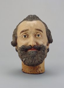 Portretthode av Henrik IV av Frankrike, ca. 1610 (voks) (se også 312106 og 312139)