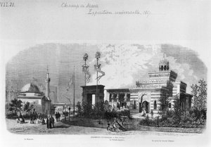 De utenlandske og østlige delene av verdensutstillingen på Champ-de-Mars i Paris, juni 1867
