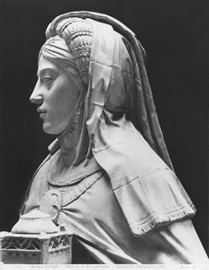 Nantes, St. Peter og St. Paul-katedralen, graven til Frans II, hertugen av Bretagne og Marguerite av Foix, leder av Temperance, 1502-07 (gipsstøpt av marmor)