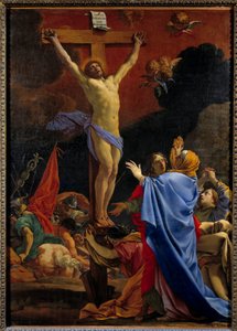 Kristus på korset. Maleri av Michel Dorigny (1617-1665)