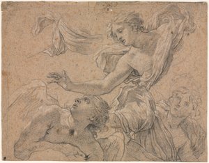 Studier av Angels recto, 1655-1660.