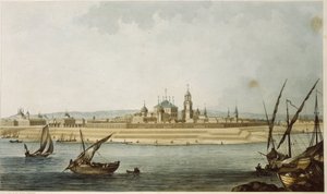 Tver (Russland). (fra 1931 til 1991 ble byen kalt Kalinin). Beskrivelse av den nyklassiske byen, slik den ble gjenoppbygd etter at den ble ødelagt av brann i 1763, samt aktivitetene på Volga, som grenser til byen. Verk av Michel Fr