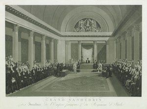 Israelittenes store sanhedrin av Napoleon I, 1806. av Michel François Damame Demartrais