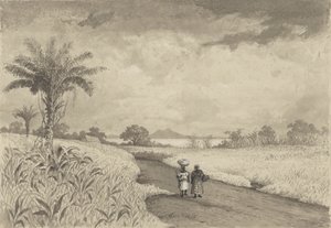 Veien til Pitch Lake av Michel Jean Cazabon