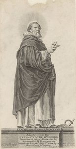 Den hellige Raymond van Peñafort St. Raymond Founds. Leiesoldat (tittel på objekt) av Michel Natalis