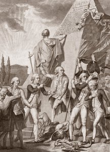 Michel Picquenot (1747-1814). Allegories of Philosophy and Patriotism, winners on the demon of forjudices - Philosophy et le Patriotisme victors du demon des Prejudices - av Michel Picquenot (1747-1814). av Michel Picquenot