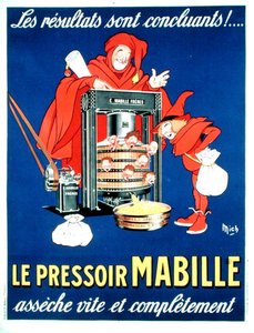 Plakat som satirerer de nye avgiftene (fargelitho) av Michel called Mich Liebeaux