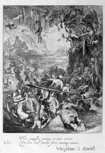 Scene of Hell, 1655 av Michel de Marolles