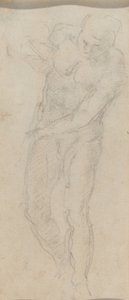 Naken mann [verso] av Michelangelo